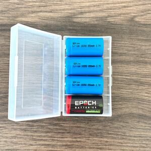 EPOCH Sofirn 18350 Batteries Rechargeable 850mAH 3.7V Flat Top - Pack of 4